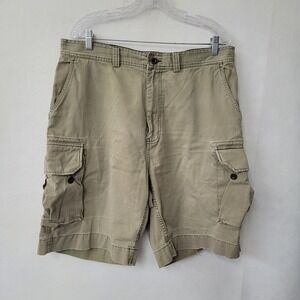 Polo Ralph Lauren 67 Chino Cargo Shorts Mens Size 36 Khaki Cotton Casual Vintage